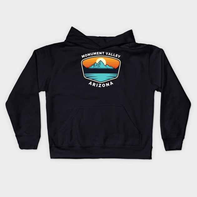 Monument Valley Ski Snowboard Mountain Arizona Monument - Monument Valley Arizona - Travel Kids Hoodie by Famgift